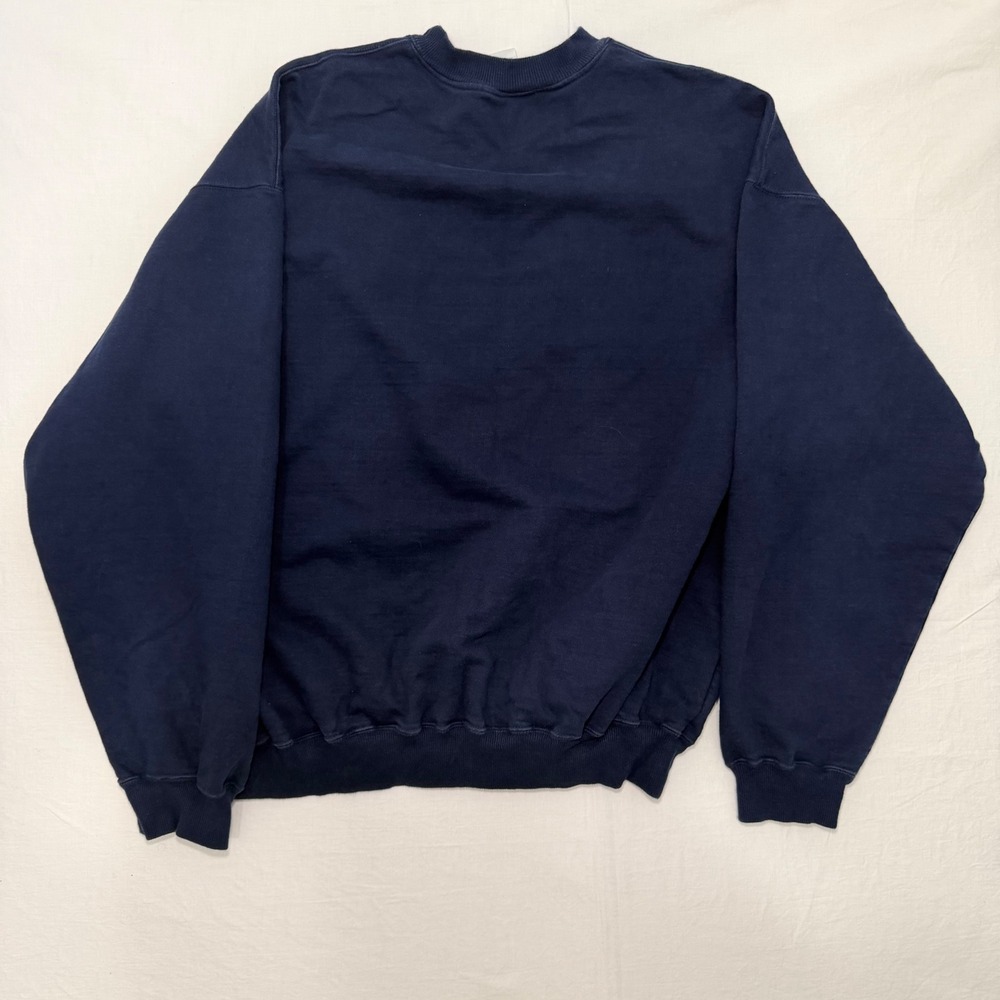 Vintage 90s Speedo USA Crewneck Sweatshirt XL Navy Embroidered - Picture 3 of 7